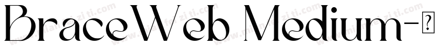 BraceWeb Medium字体转换